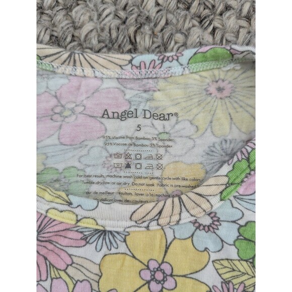 Angel Dear Floral Twirl Dress Pocket Bamboo Viscose Girls 5 - Picture 2 of 6